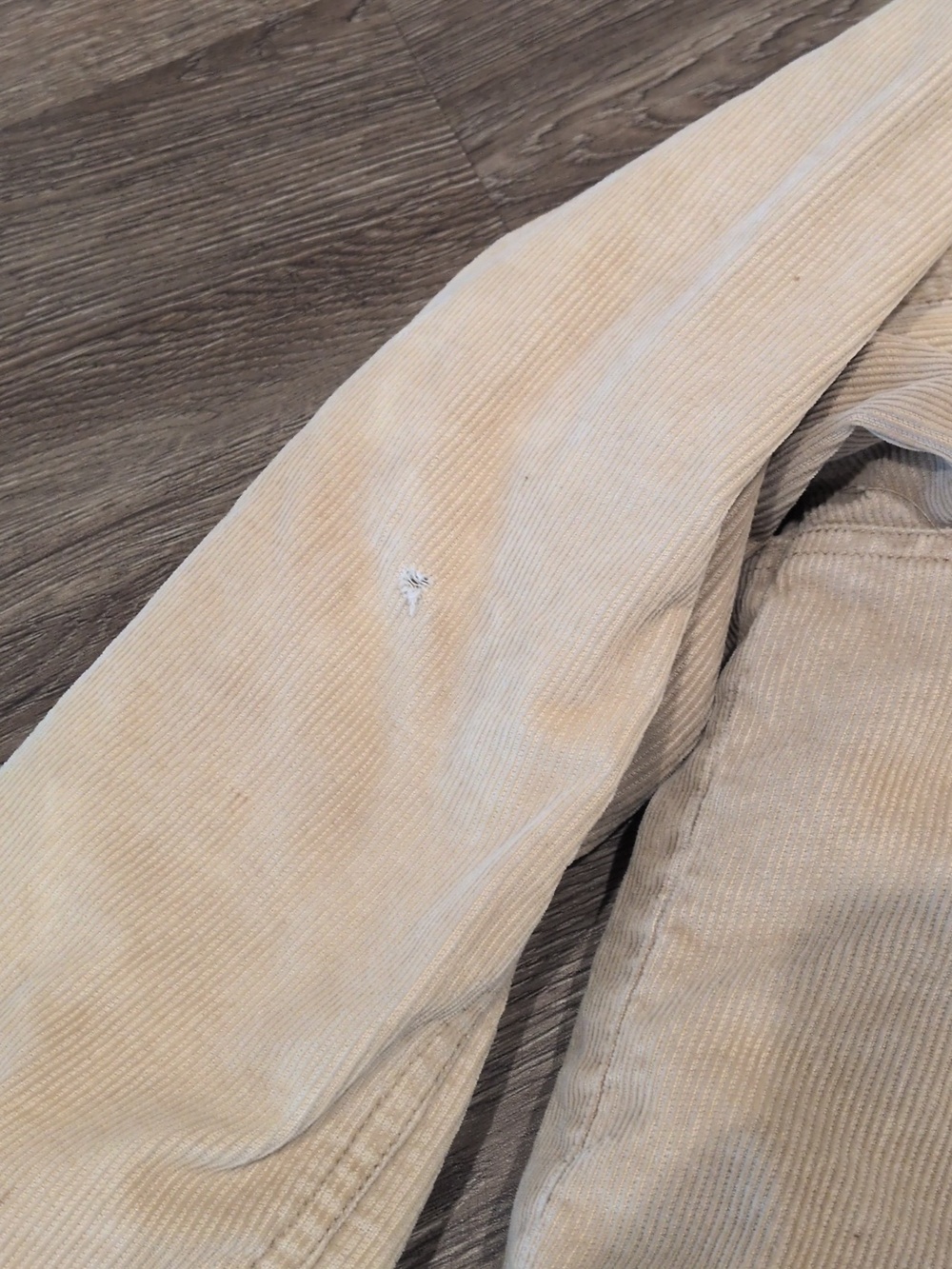 Vintage Y2K Worn Urban Pipeline Up Khaki Tan Corduroy Sherpa Men's Medium Coat - Picture 6 of 10